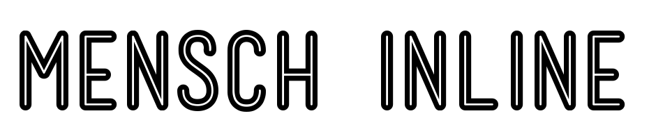 Mensch Bold Inline Font Download Free